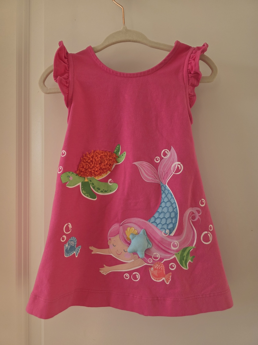 European  Baby Girl Pink Mermaid Dress 12M 80cm Brand Mayoral